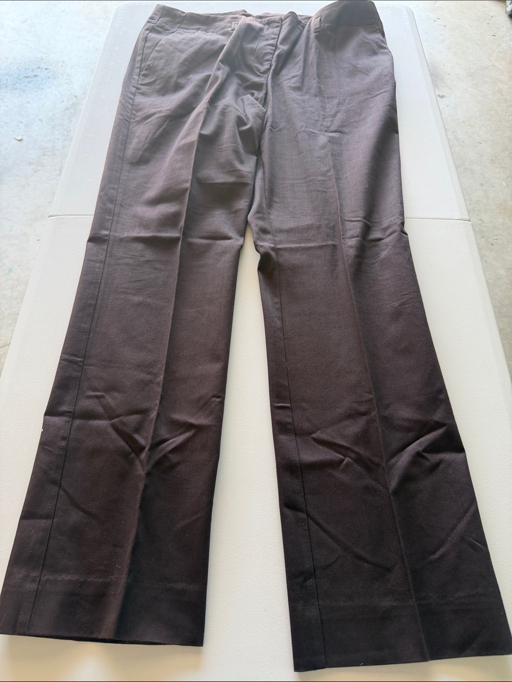 Woman’s Worthington Brown Straight-Leg Dress Pants, Size 12